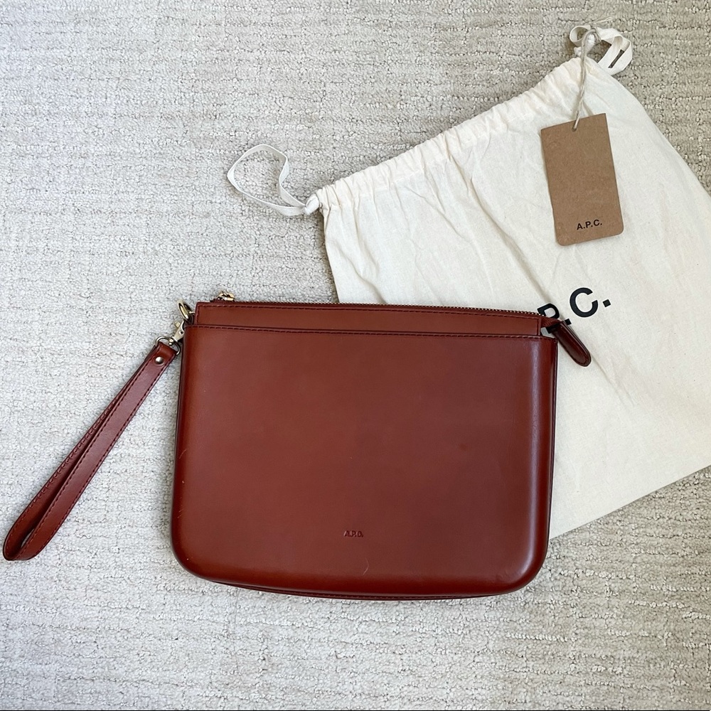 A.P.C Leather Mathilda Clutch